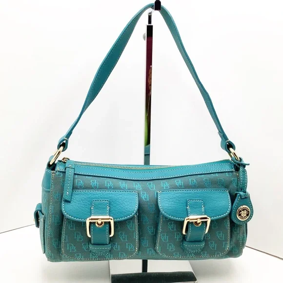 🆕{Dooney&Bourke} Signature Canvas and Leather Bag - Picture 1 of 16